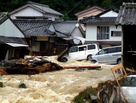 Typhon Talas 70 morts et disparus au Japon